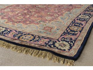 5' X 8' Plum Persian Style Tufted Wool Rug