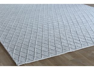 8 X 10 Grey Wool Knotted Rug