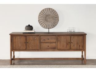 Weathered Oak Country Wide Sideboard