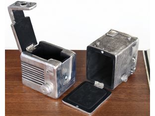 Set of 2 Vintage Camera Boxes - Cleared Décor