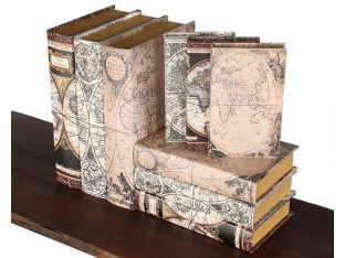 Set of 9 Mason Map Book Boxes