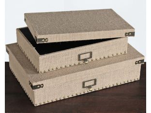 Set of 2 Corbin Document Boxes