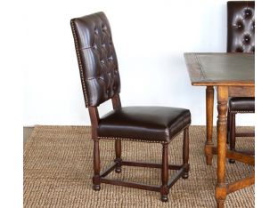 Connor Tufted Leather Dining Chair