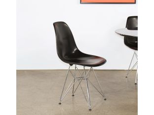 Eames Style Eiffel Base Black Side Chair