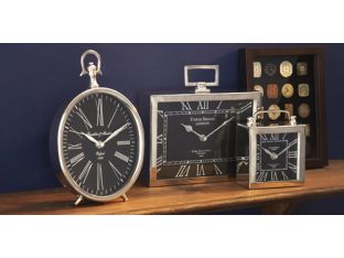 Set of Three Desk Clocks - Cleared Décor