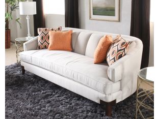 Channel Back Sofa with Nailhead Accents