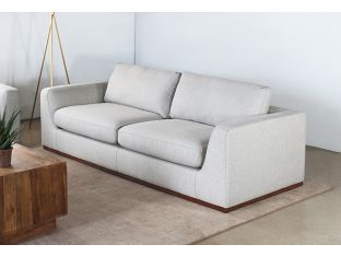 Off White Modern Sofa with Flared Sides
