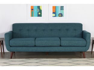 Contemporary 3-seat 86'' Teal Sofa