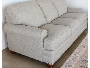 Traditional 3-seat 90" Beige Sofa