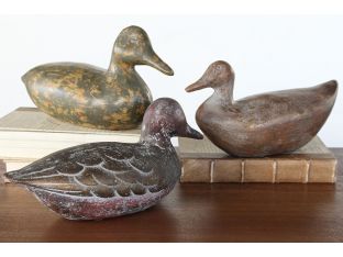 Set of 3 Rustic Duck Decoys - Cleared Décor