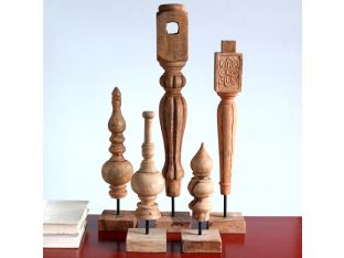 Set of 5 Found Wood Sculptures