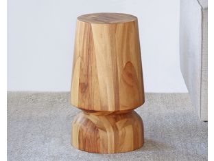 Slender Natural Conacaste Wood Stool