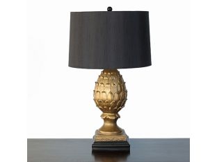Gold Leaf Artichoke Table Lamp