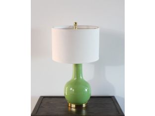 Green Ceramic Paris Lamp