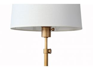 Koleman Adjustable Table Lamp in Brass