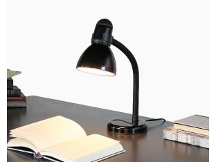 Black Hose Neck Desk Lamp