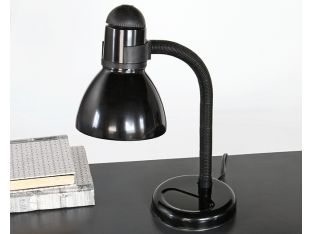 Black Hose Neck Desk Lamp