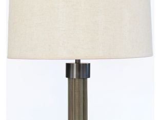 Bronze And Brass Mesh Column Table Lamp