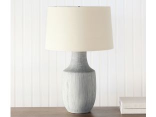 Black & White Grid Ceramic Table Lamp