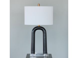 Faux Stone Arch Table Lamp on Acrylic Base