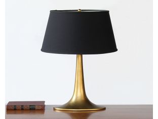 Gold Leaf Oval Table Lamp