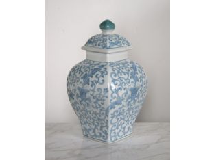 Chinoiserie Style Urn with Lid