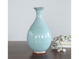 Celedon Ice Crackle Vase