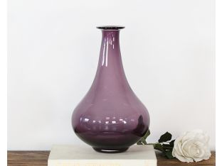 Pear-Shaped Tall Grape Glass Vase