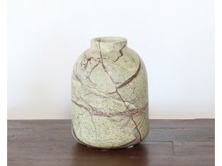 Large Marble Rain Forest Green Vase