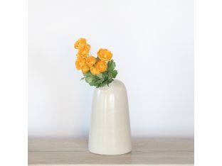 Small Ceramic Frisco Cream Vase