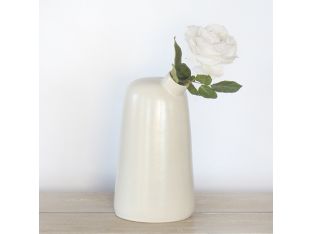 Medium Ceramic Frisco Cream Vase