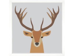 Zoo Portrait II - Buck Deer 24W X 24H