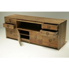 Reclaimed Bleached Pine Media Console