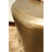 Brass Drum End Table