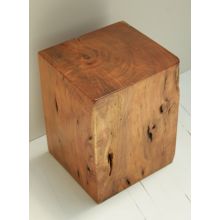 Square Solid Wood Stool or End Table
