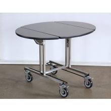Rolling Room Service Cart with Leaves