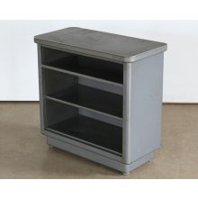 Gray Metal Bookcase