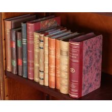 Set of 12 Antique Leather Bound Books