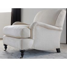 George Smith Style Tightback Club Chair in Linato Cream