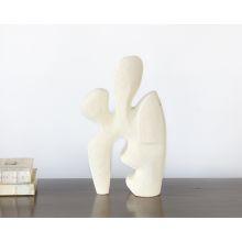 Matte White Abstract Sculpture - Cleared