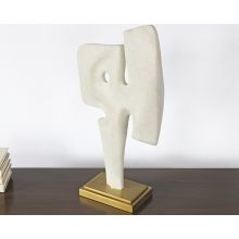 Ivory Abstract Sculpture #1 - Cleared