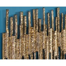 Abstract Brass Wall Sculpture- Cleared Decor