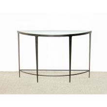 Roundabout Console Table in Antique Pewter