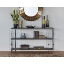 Steel Console With Spindle Accents