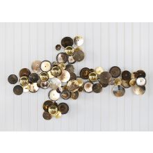 Small Round Brass Circles Wall Art - Cleared Decor