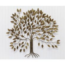 Tree Of Life Brass Wall Sculpture - Cleared Decor