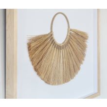 Isla Framed Necklace Of Organic Grasses 30W X 23H