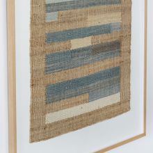 Lineage Blue And Tan Woven Textile 36W X 48H