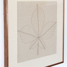 Horse Chestnut Embroidered Botanical 36W X 36H