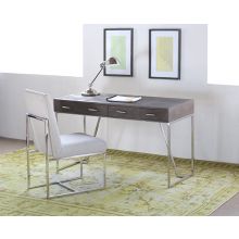 Shagreen Desk with Stainless Steel Base